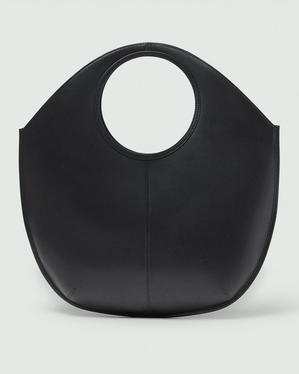 Circle Tote Bag in Leather