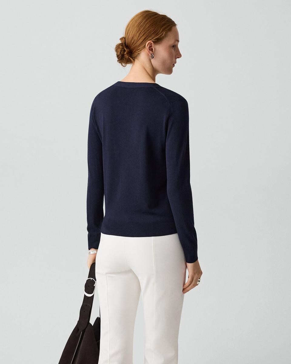 V-Neck Cardigan in Regal Wool