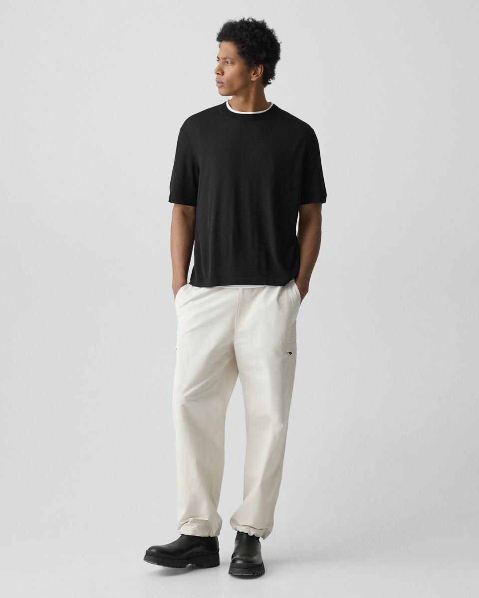 Relaxed Sweater Tee in Regal Wool