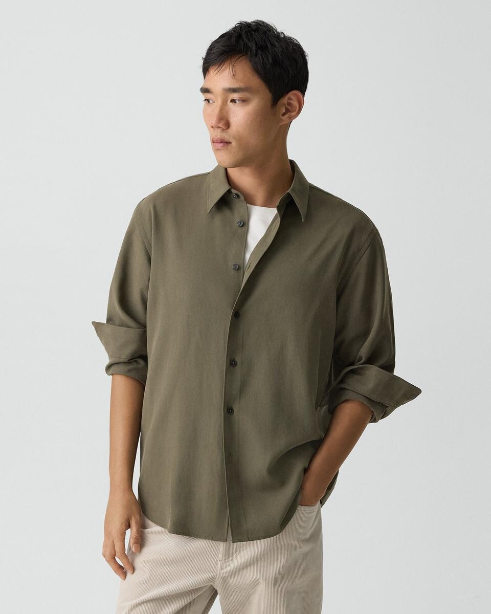 Relaxed Shirt in Leaf Twill