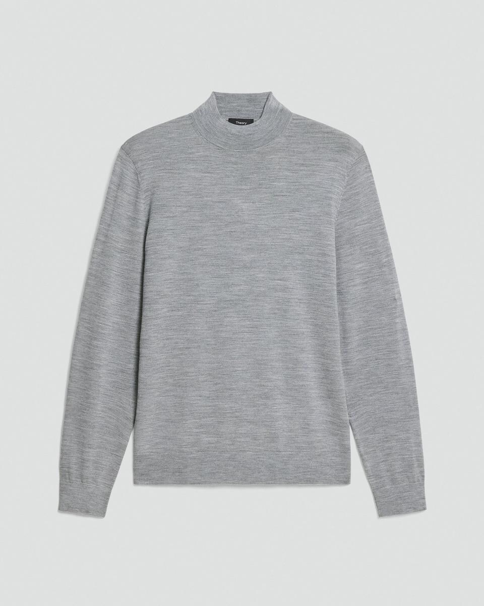 Mock Neck Sweater in Regal Wool