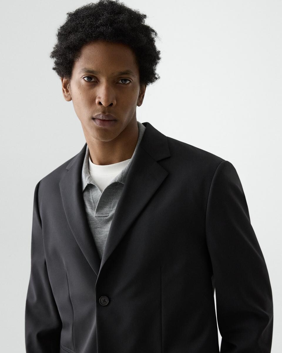 Relaxed Blazer in Stretch Wool