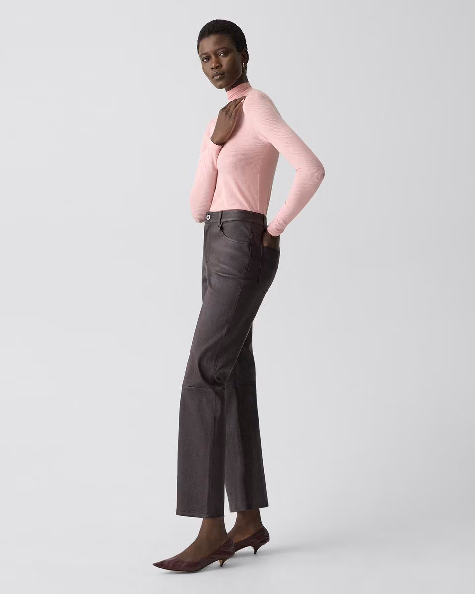 Mock Neck Top in Lounge Rib