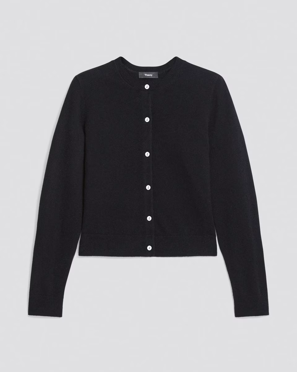 Crewneck Cardigan in Cashmere