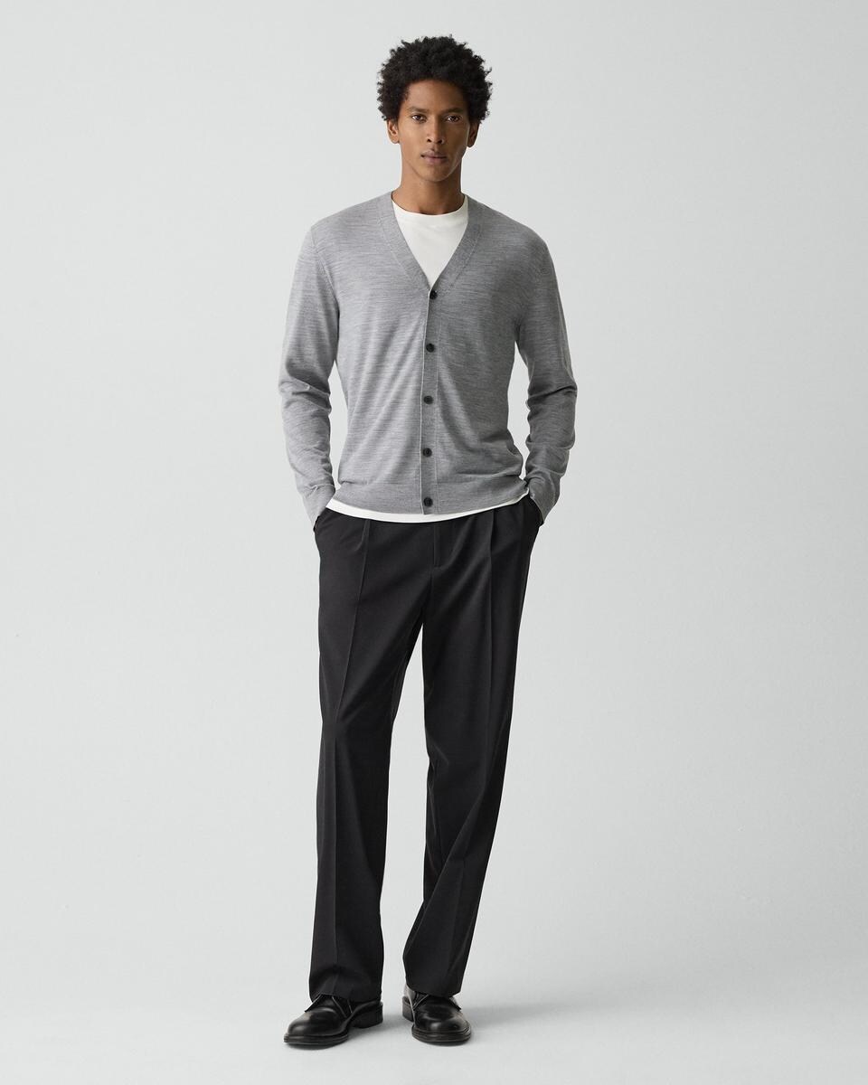 V-Neck Cardigan in Regal Wool