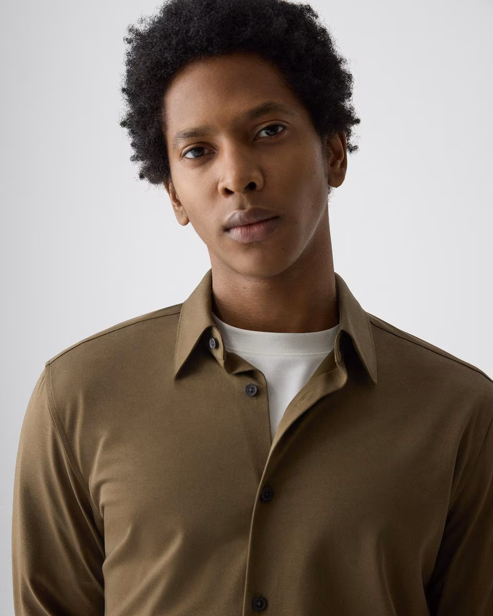 Sylvain Shirt in Structure Knit