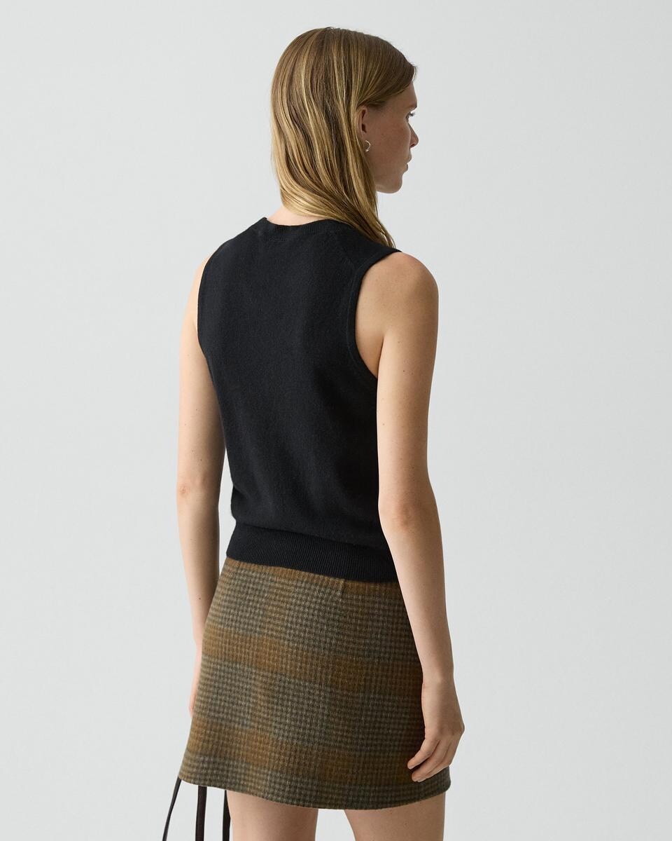 Crewneck Shell Top in Cashmere