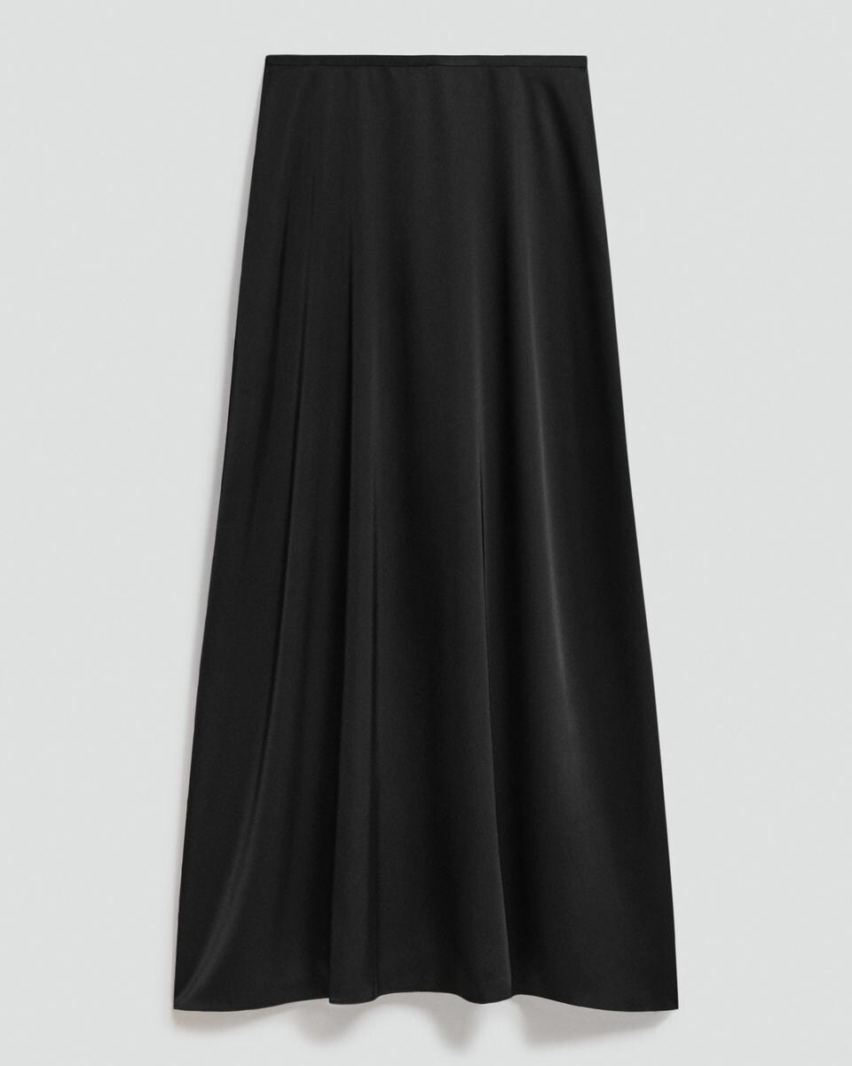 A-Line Maxi Skirt in Satin