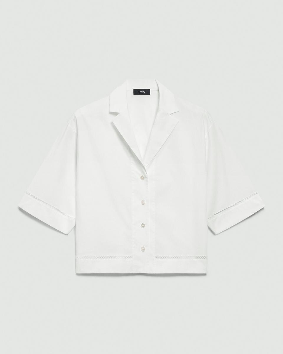 Boxy Camp Shirt in City Poplin