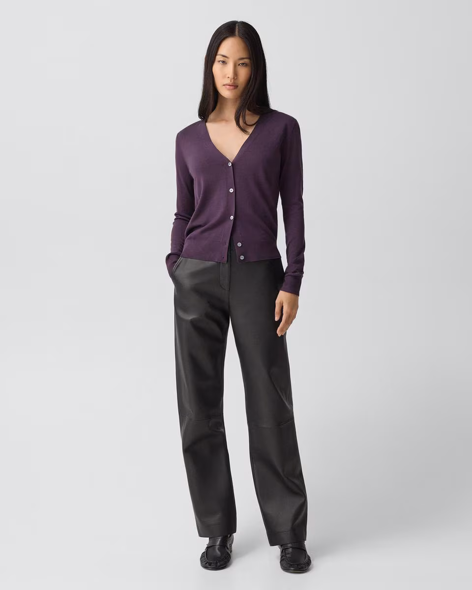 V-Neck Cardigan in Regal Wool