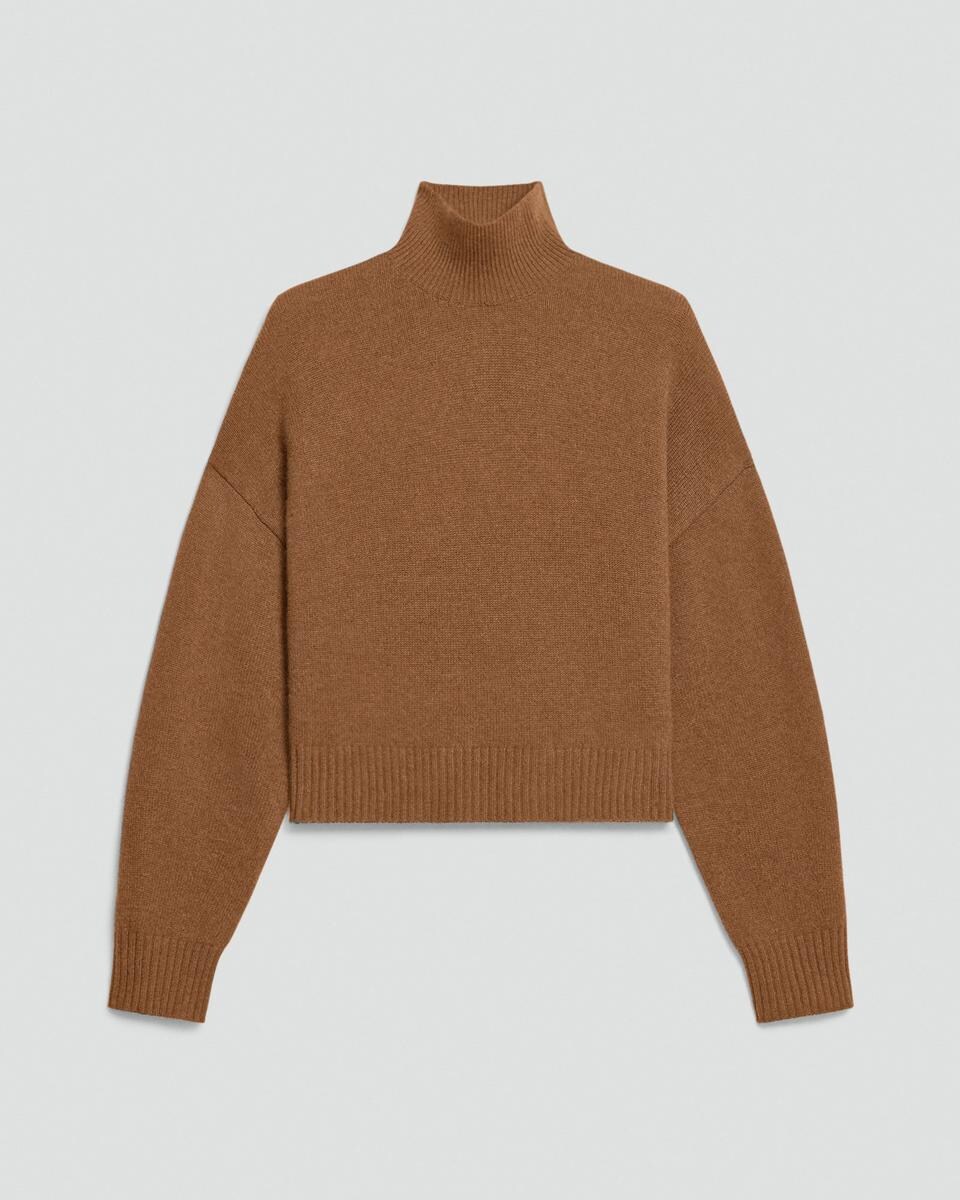 Cropped Turtleneck in Cashmere