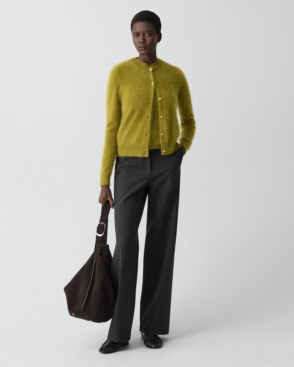 Brushed Cardigan in Airy Cashmere