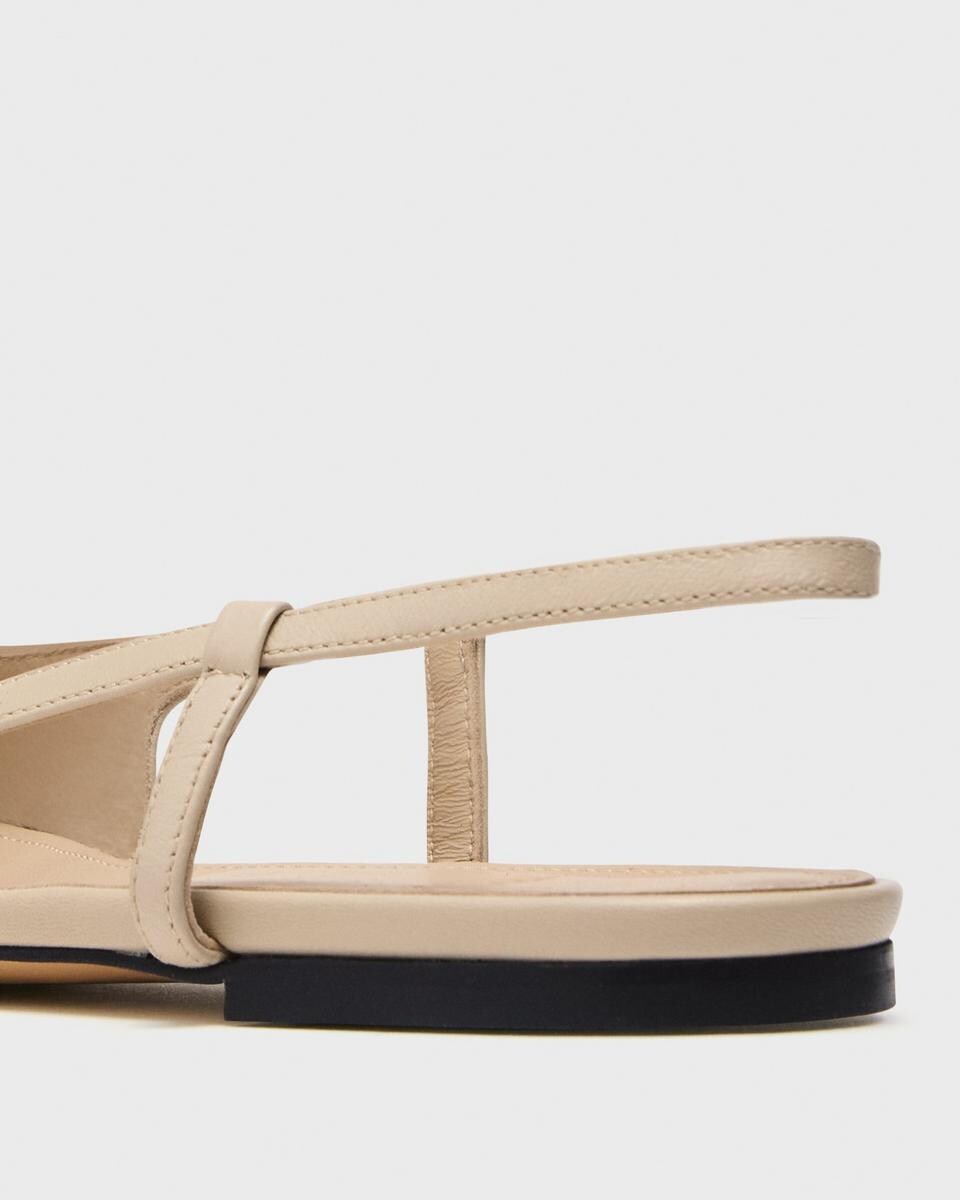 Slingback Flat in Leather