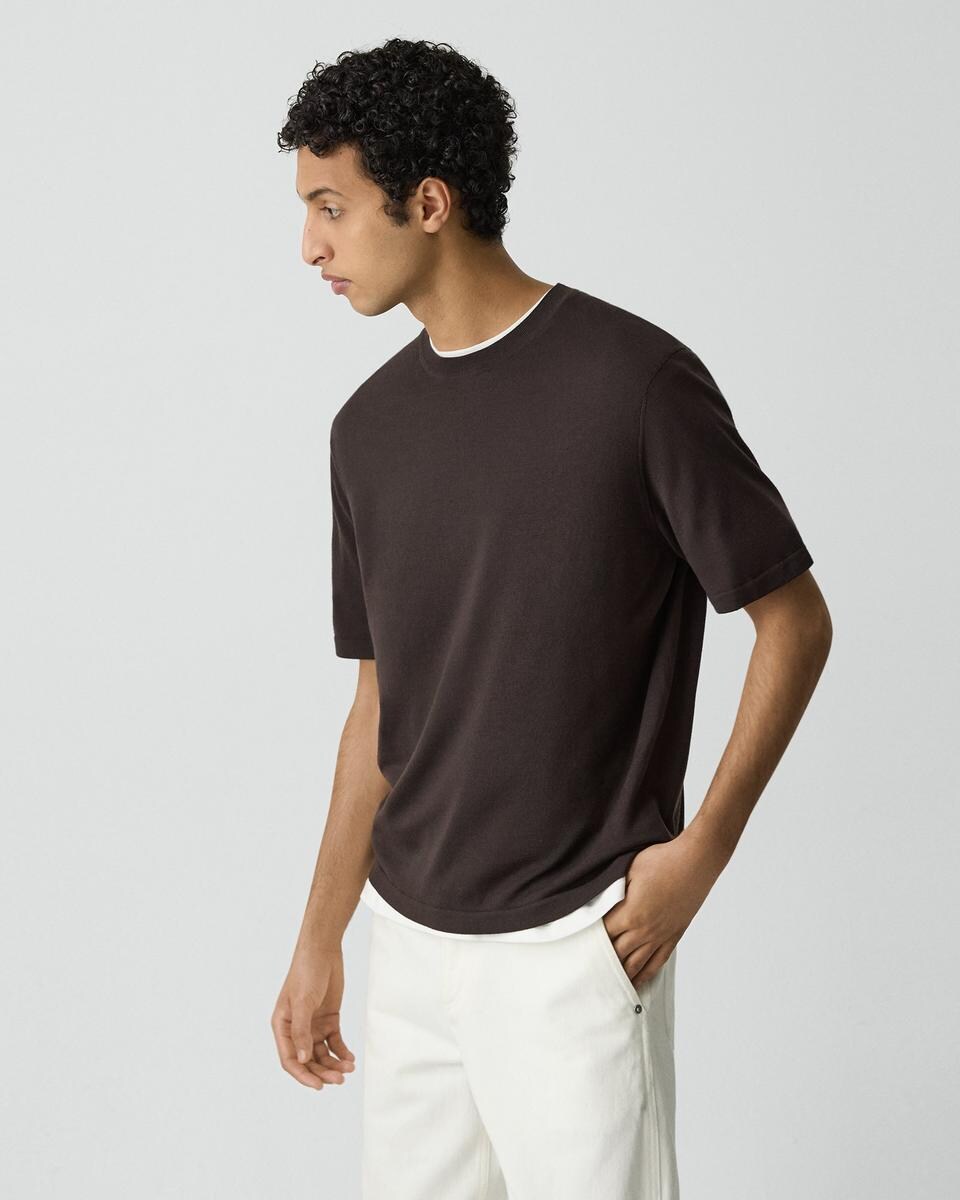 Relaxed Sweater Tee in Regal Wool