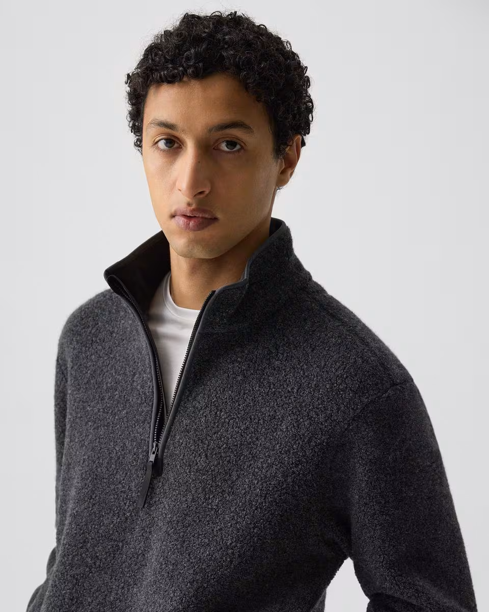 Quarter-Zip Sweatshirt in Dynamic Wool