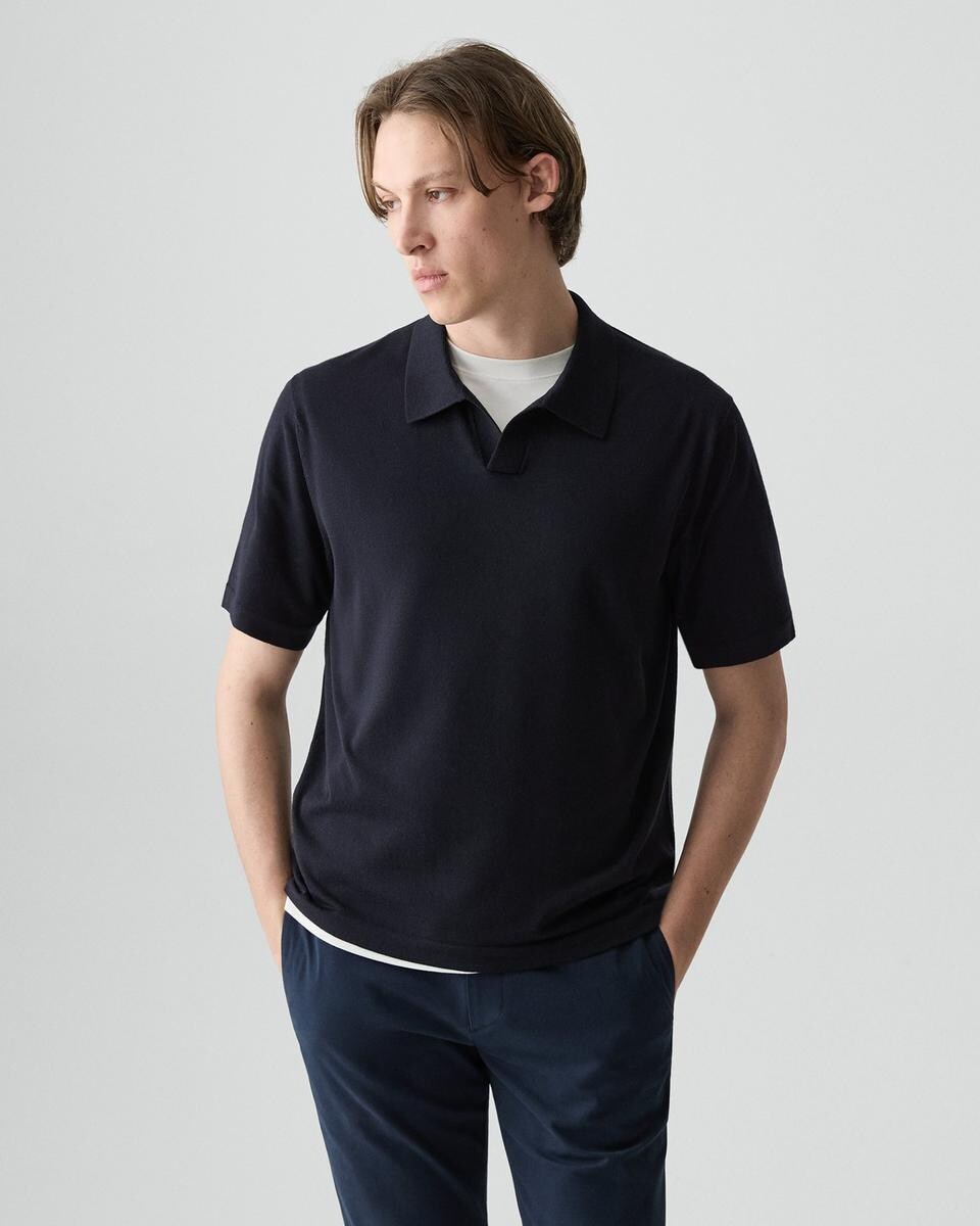 Relaxed Polo Shirt in Regal Wool