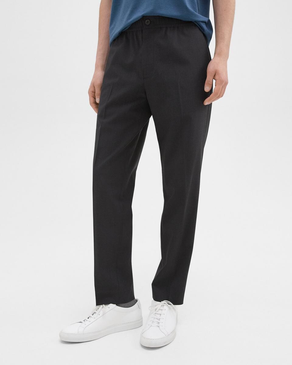 Larin Drawstring Pant in Stretch Wool
