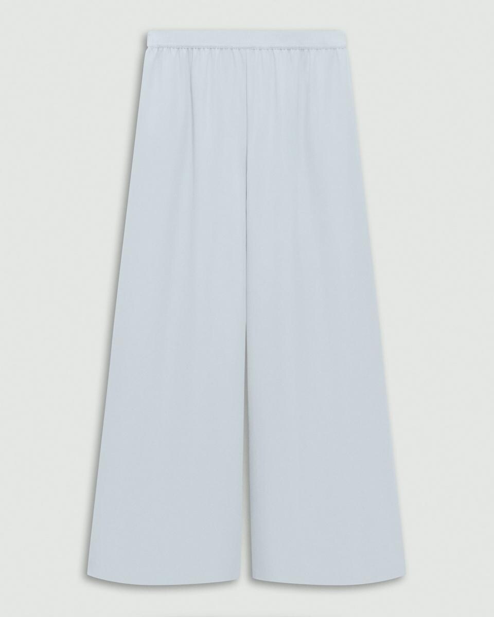 Wide-Leg Pant in Silk Georgette