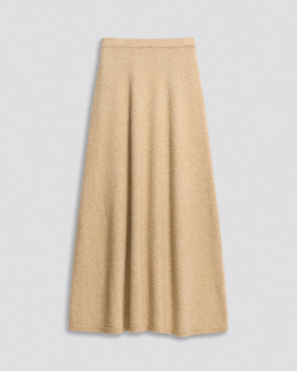 Knit Pull-On Skirt in Astor Wool
