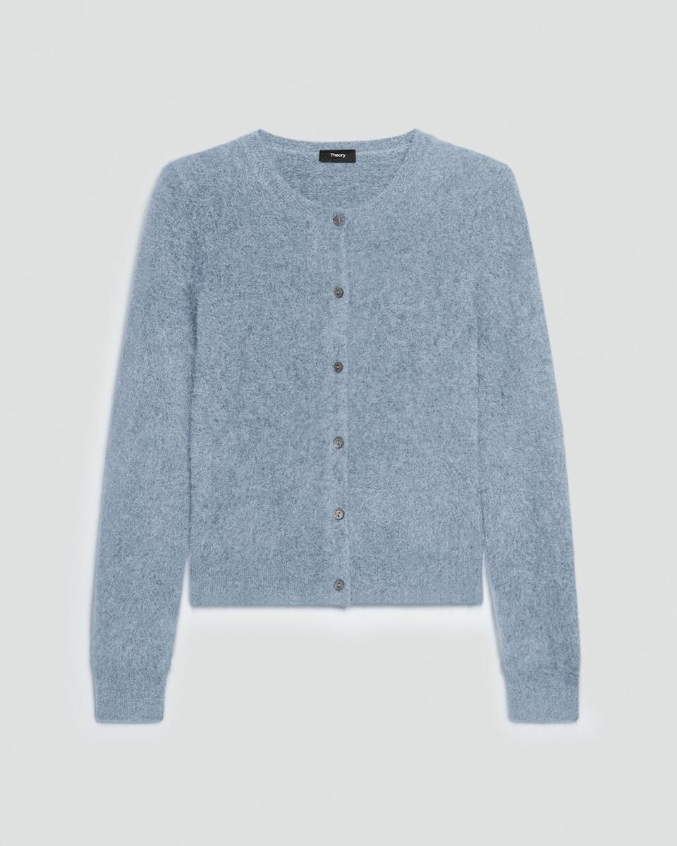 Brushed Cardigan in Airy Cashmere