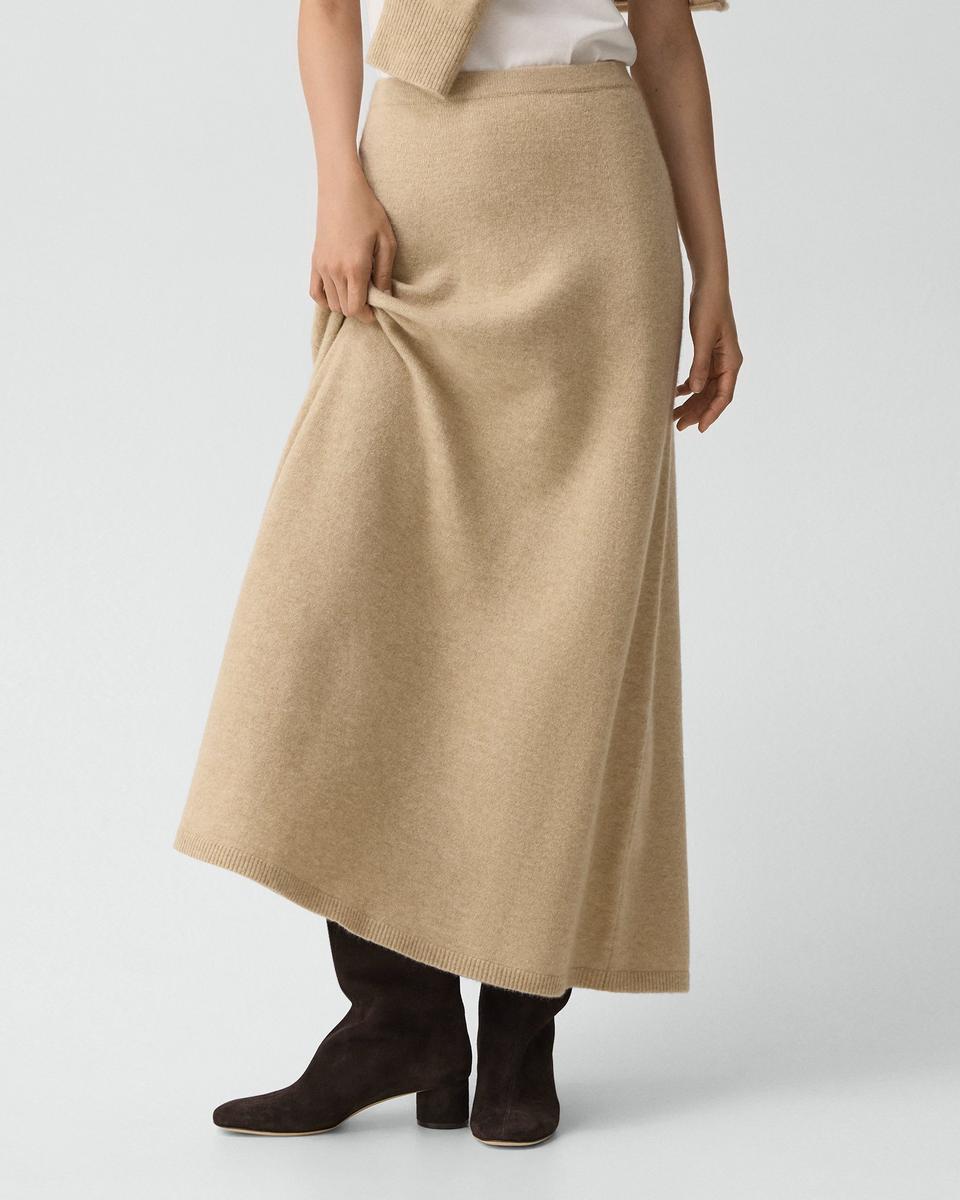 Knit Pull-On Skirt in Astor Wool
