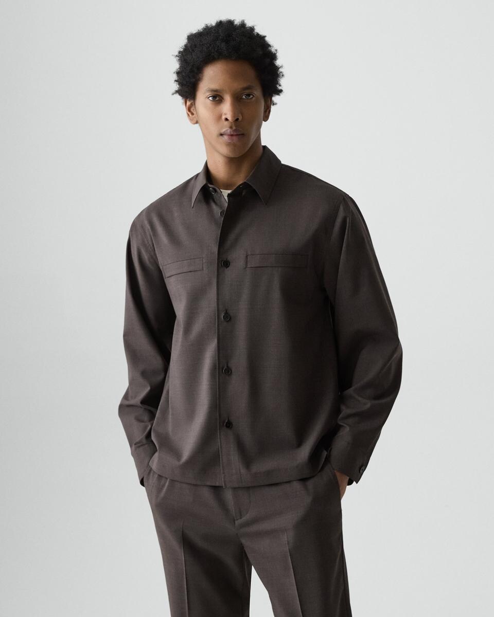 Utility Overshirt in Motion Wool