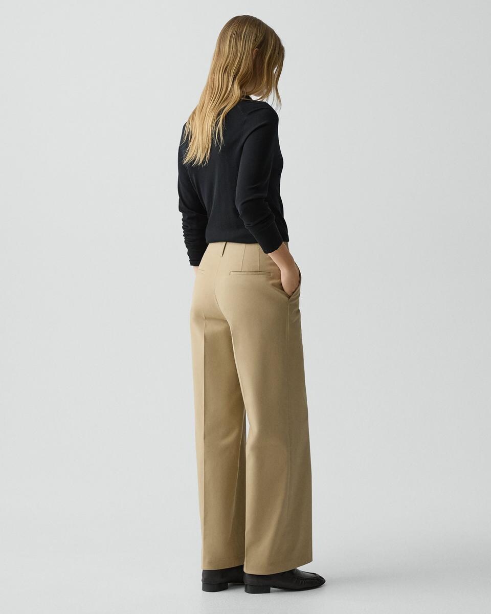 Classic Straight Pant in Brushed Chino