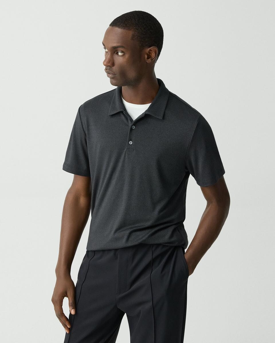 Bron Polo Shirt in Anemone Modal Jersey