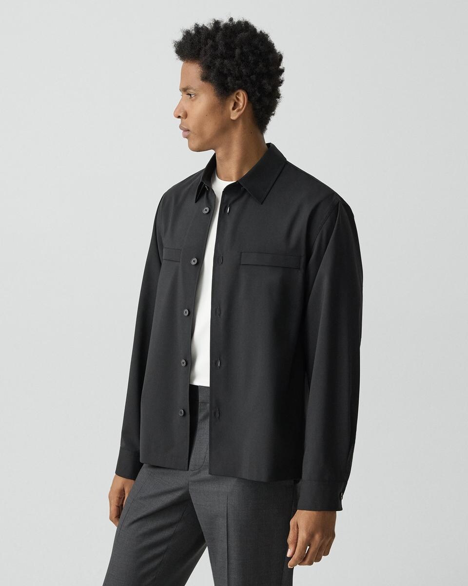 Utility Overshirt in Motion Wool