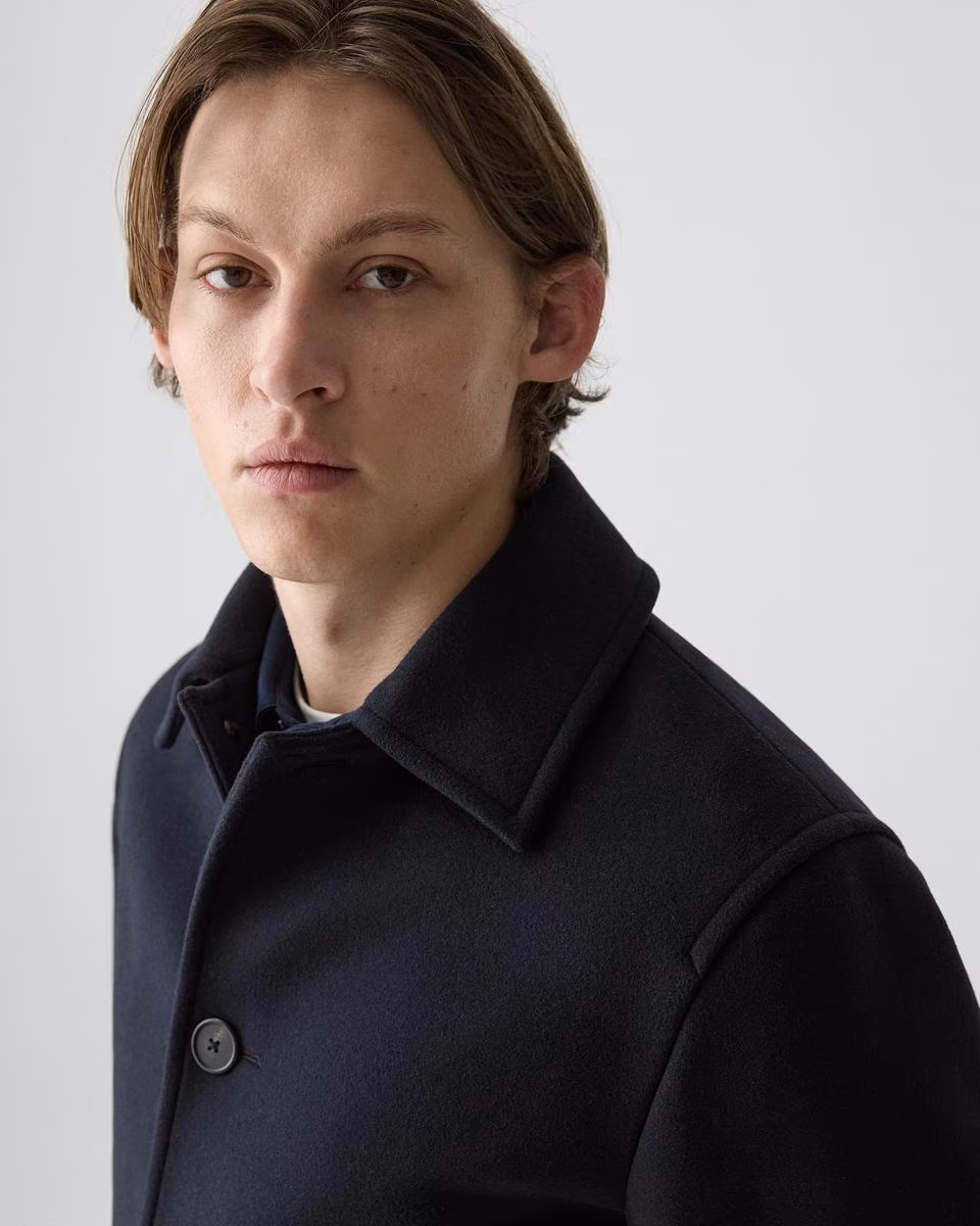 Peacoat in Plush Melton