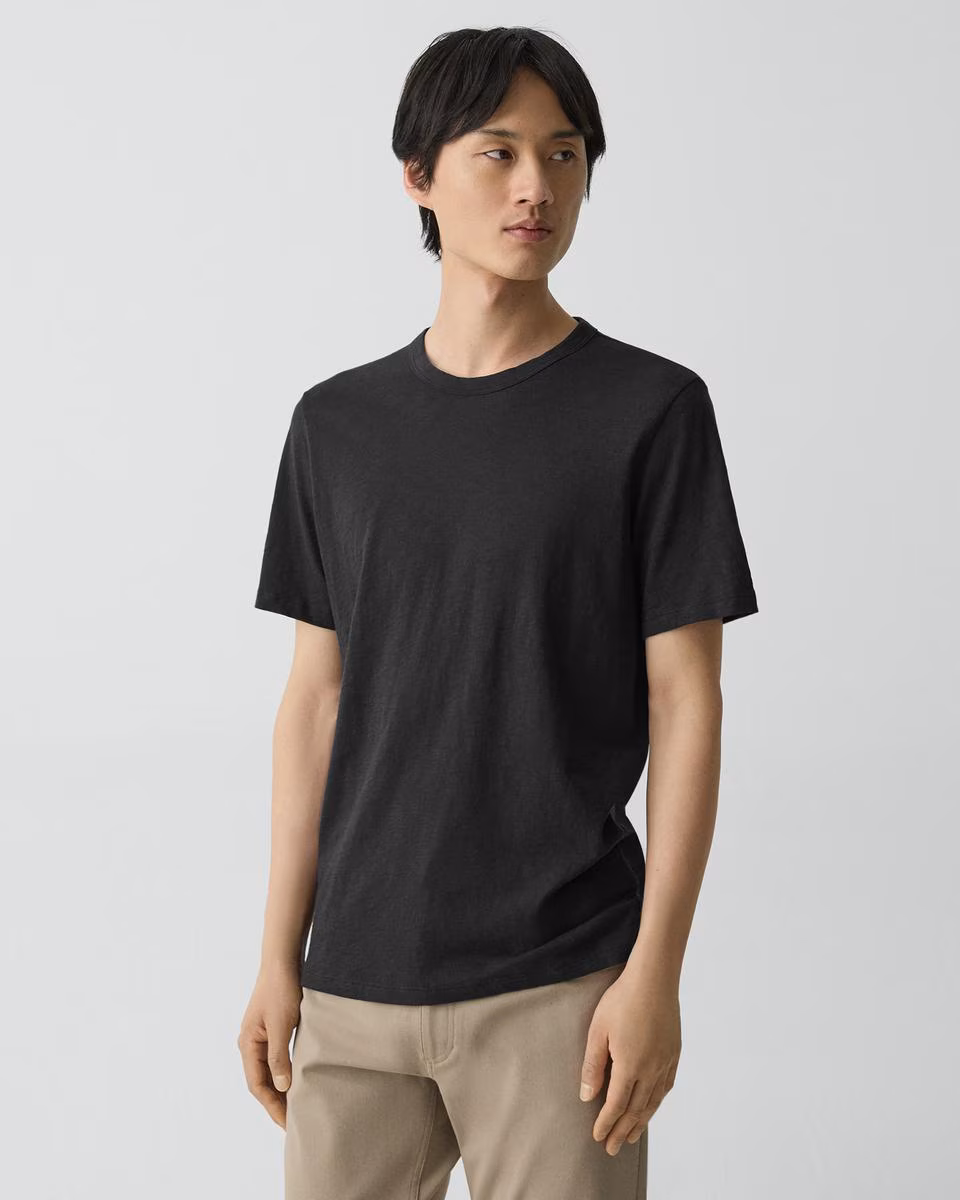 Essential Tee in Cosmos Slub Cotton