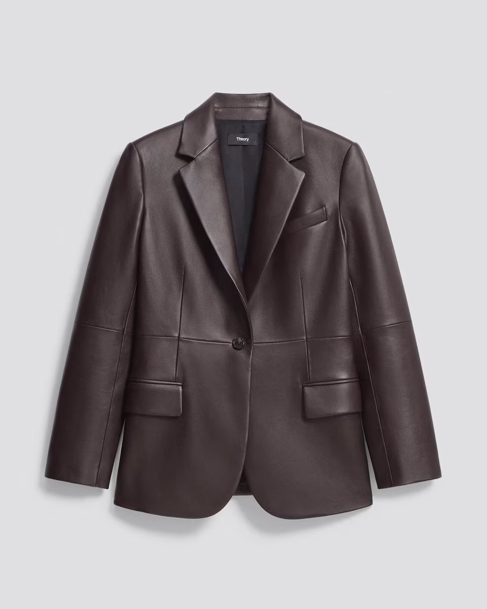 Lynnia Blazer in Leather