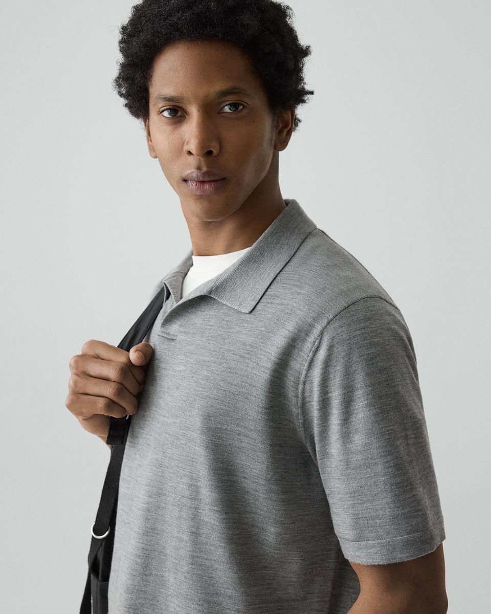 Relaxed Polo Shirt in Regal Wool