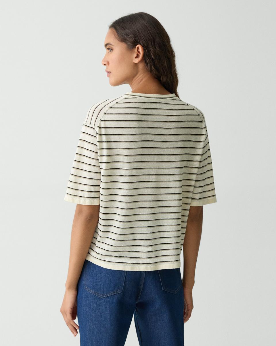 Boyfriend Tee in Linen-Blend