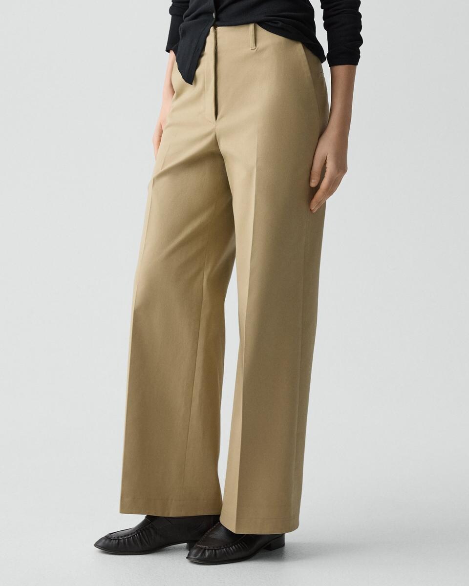 Classic Straight Pant in Brushed Chino