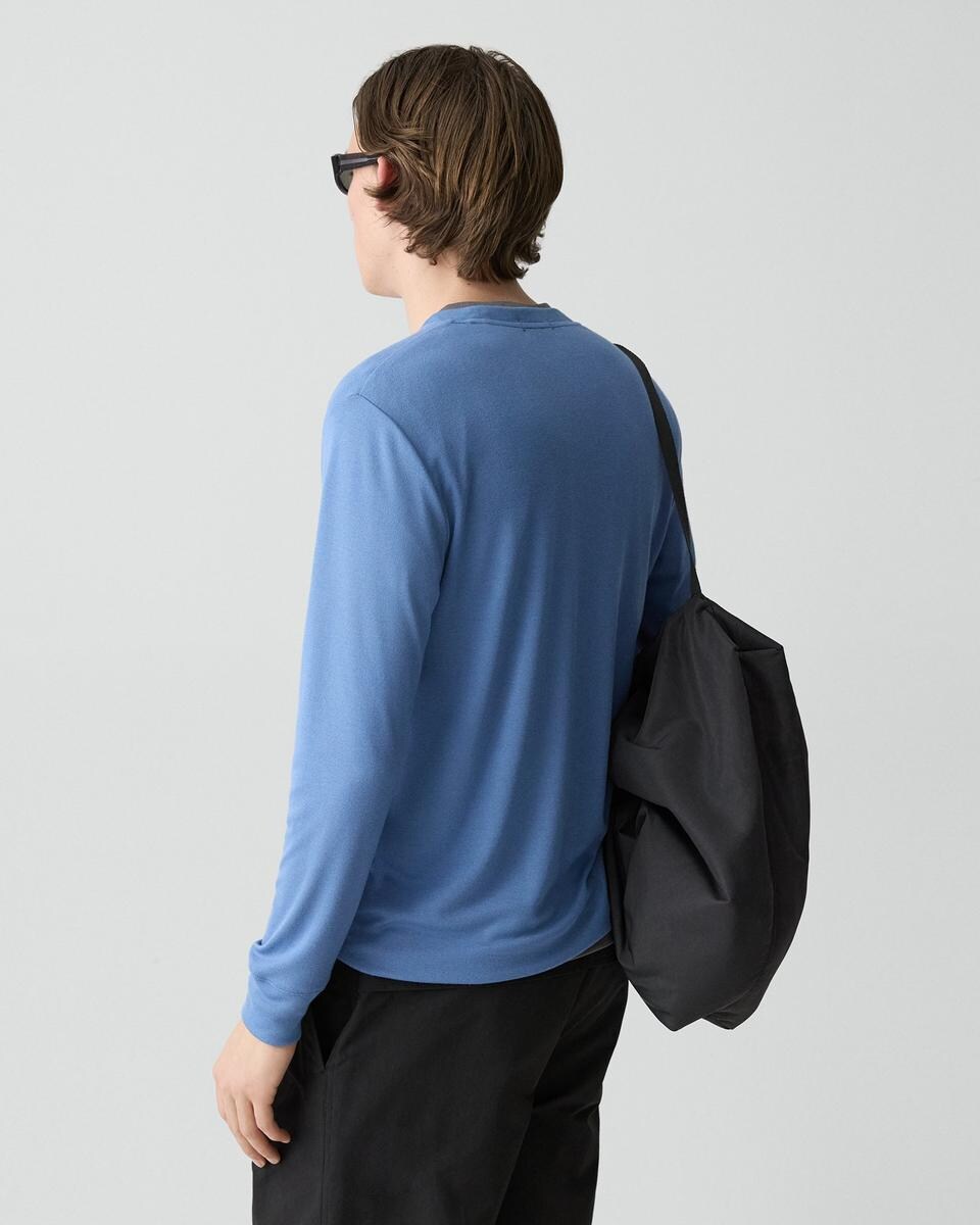 Essential Long-Sleeve Tee in Anemone Modal Jersey