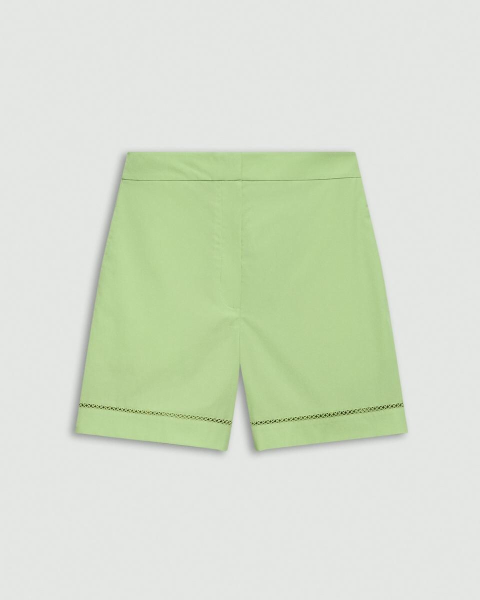 Eyelet Short in City Poplin