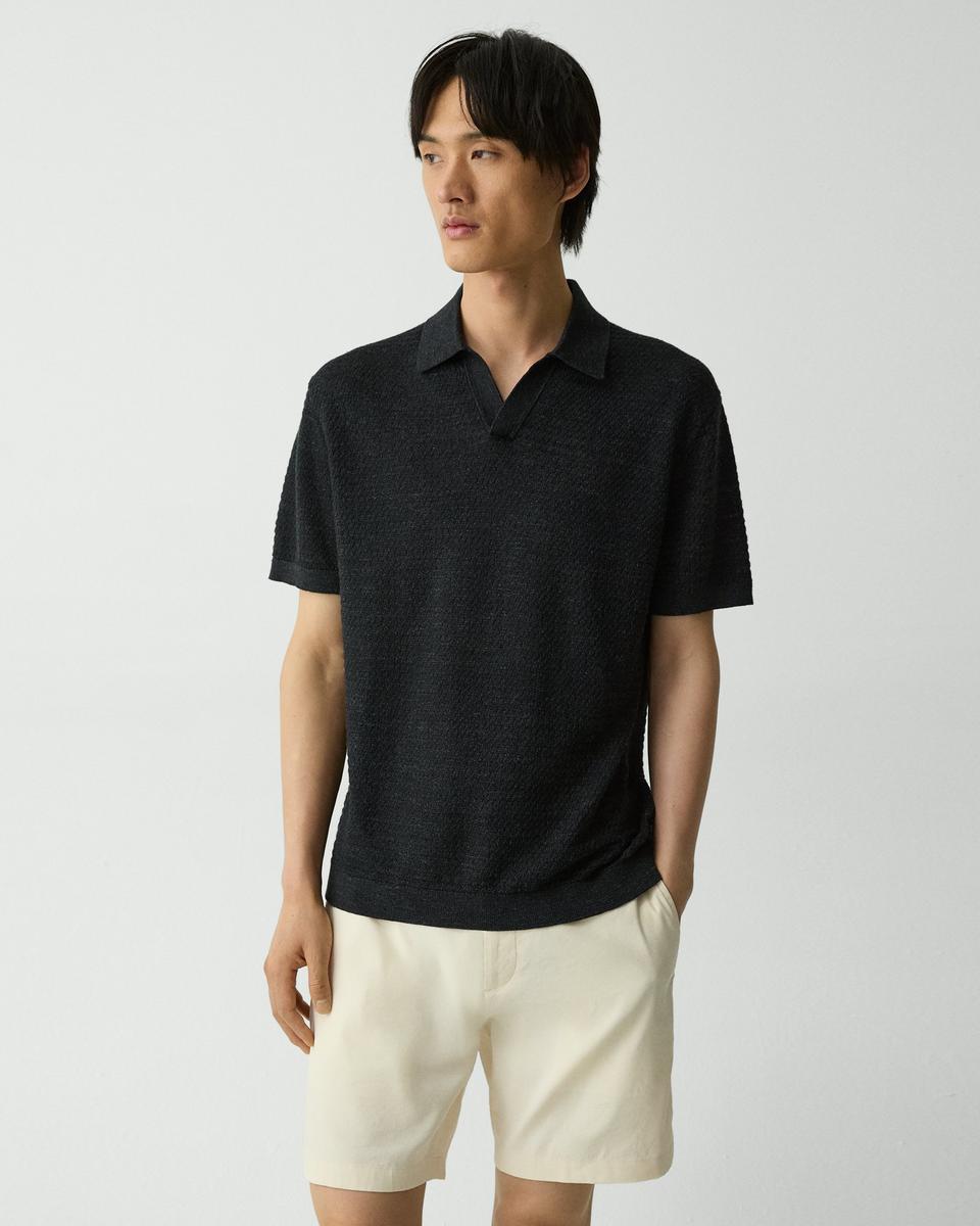 Brenan Polo Shirt in Pacific Linen