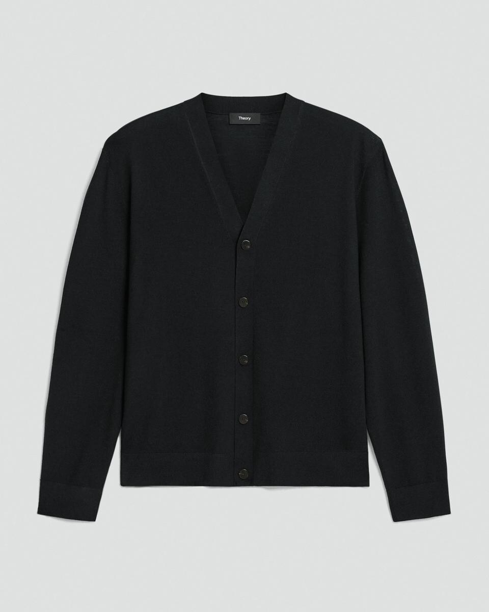 V-Neck Cardigan in Regal Wool