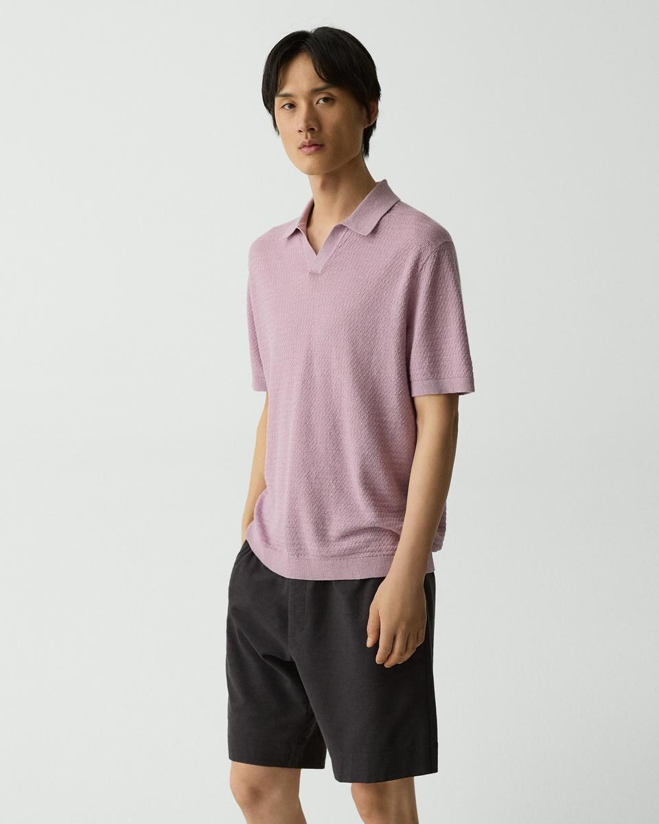 Brenan Polo Shirt in Pacific Linen