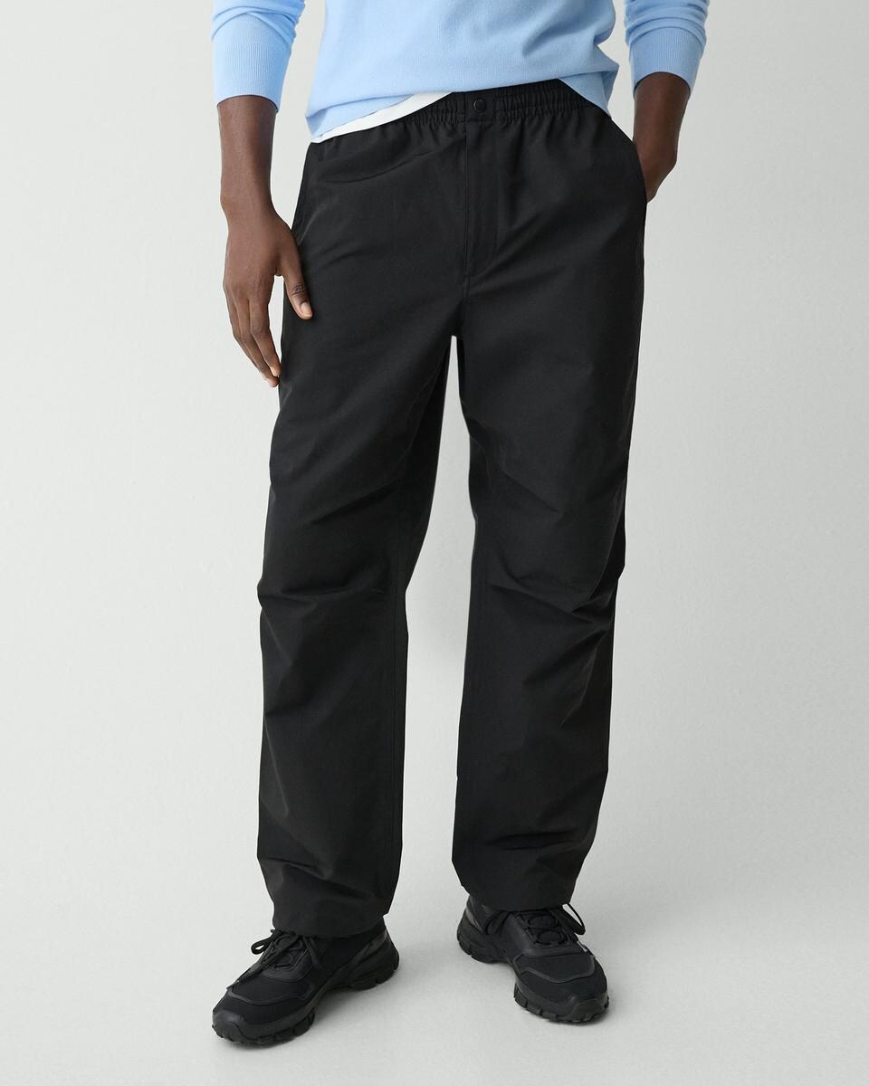 Wide-Leg Drawstring Pant in Cotton-Blend