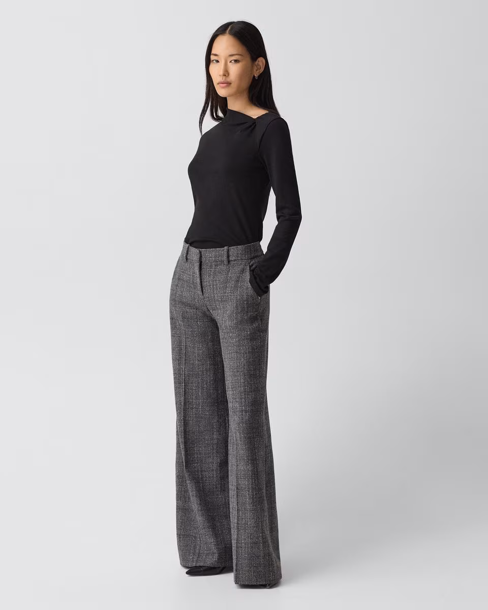 Twist Neck Top in Cotton Jersey