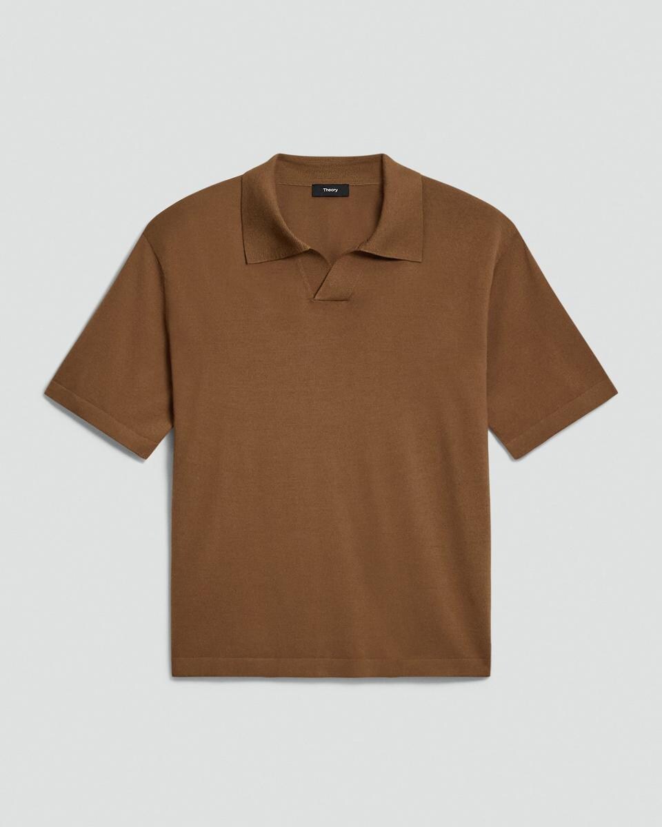 Relaxed Polo Shirt in Regal Wool
