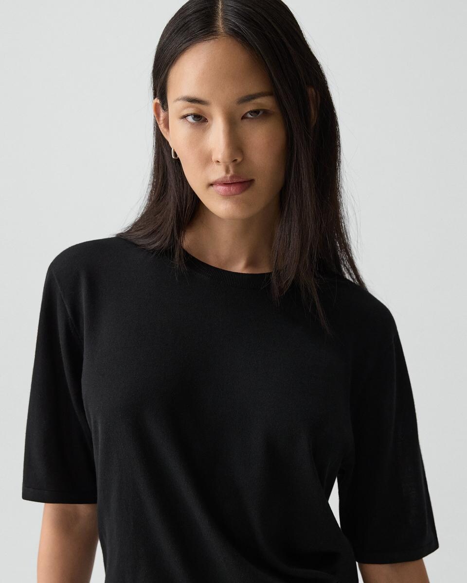 Boyfriend Tee in Regal Wool