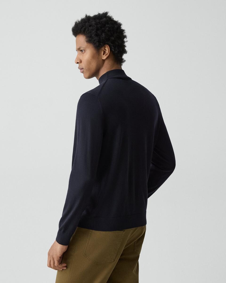 Mock Neck Sweater in Regal Wool