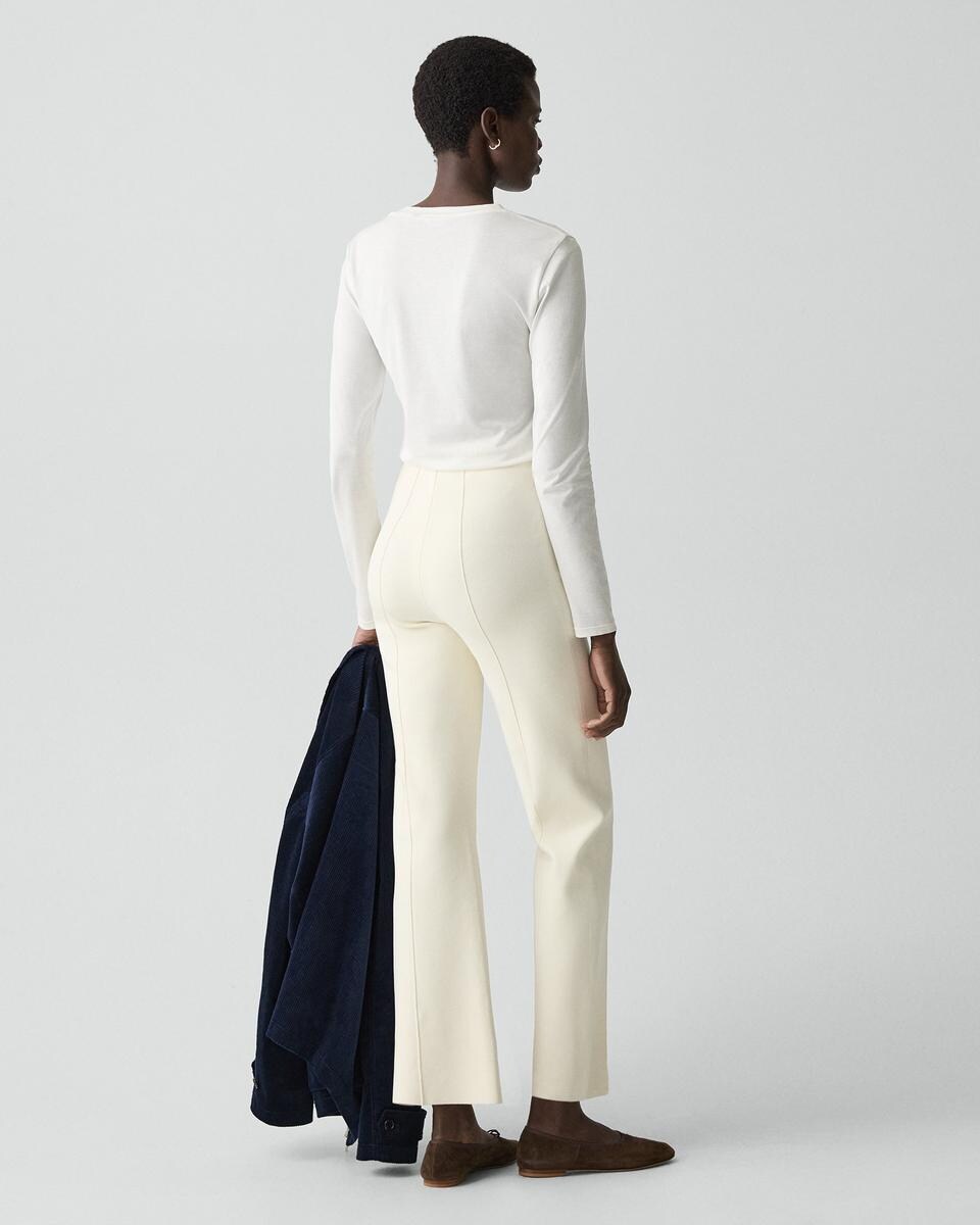 Kick Pant in Crepe Knit