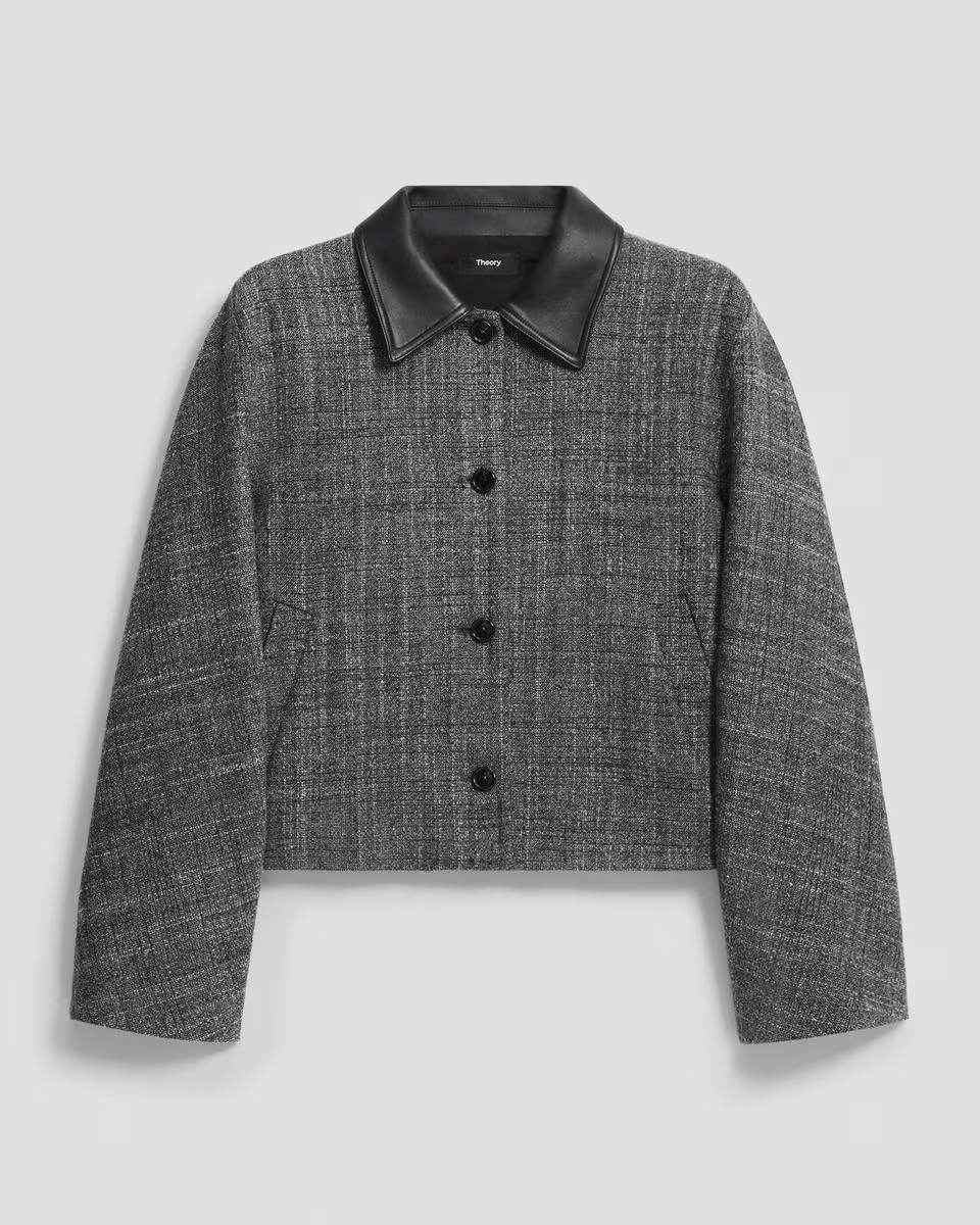 Curve Sleeve Jacket in Malfile Wool