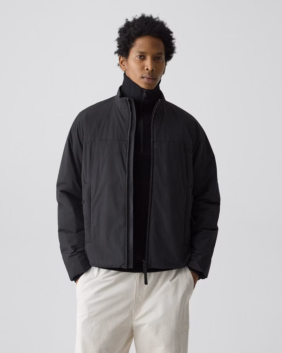 Stand Collar Jacket in Motion Nylon