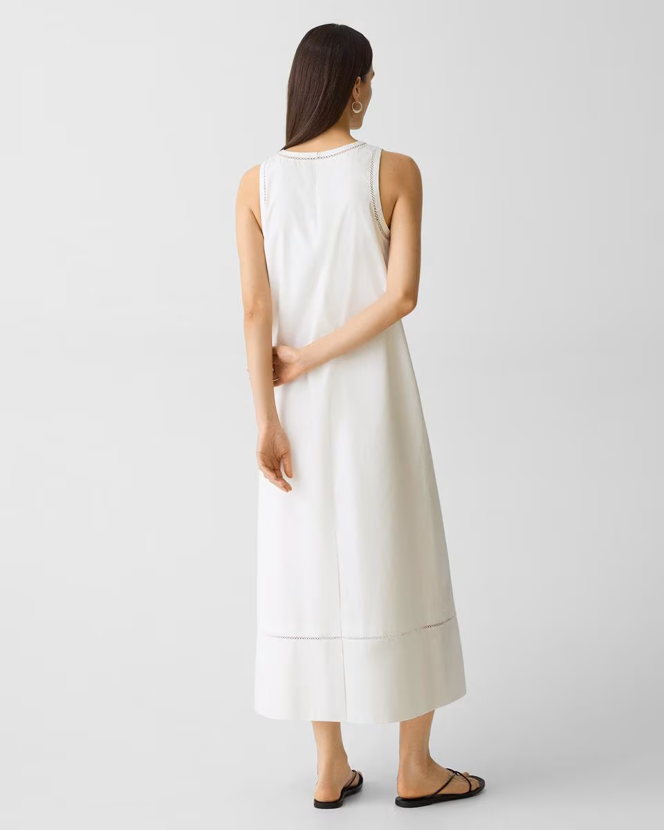 Maxi Tank Dress in City Poplin