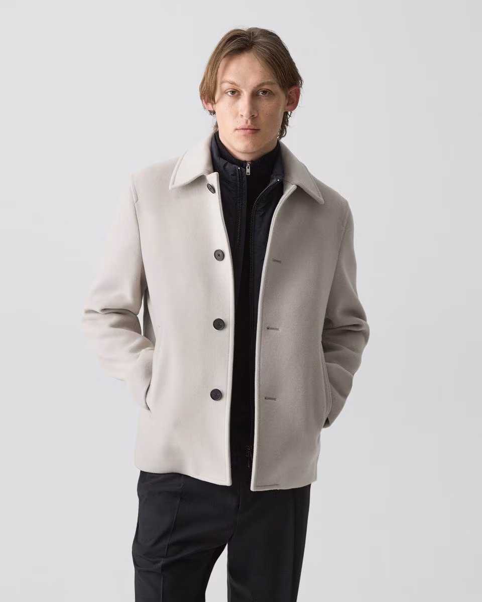 Peacoat in Plush Melton